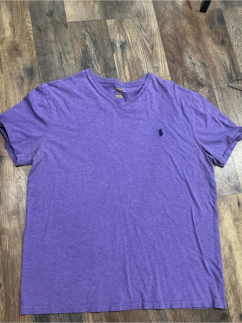 Polo by Ralph Lauren Purple V-Neck Short Sleeve Tee
